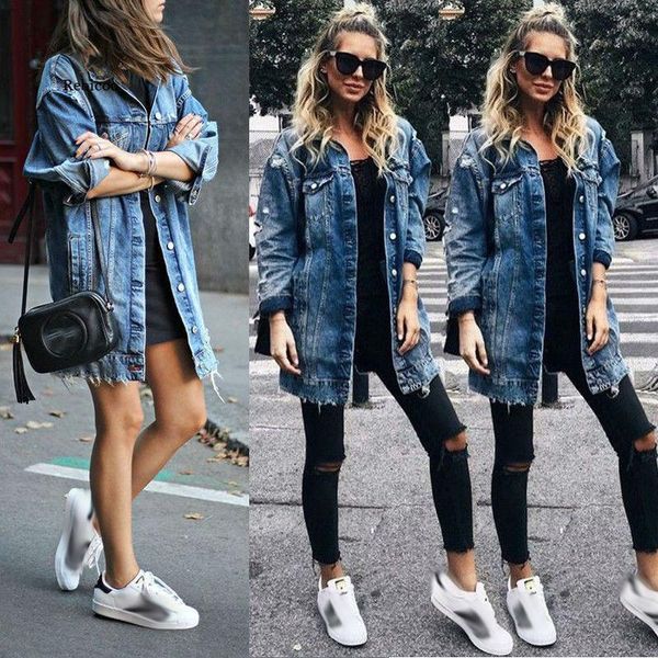 women's jackets women's basic coat holes baggy denim jacket ladies long sleeve loose street style outwear fashion plus size, Black;brown
women's jackets women's basic coat holes baggy denim jacket ladies long sleeve loose street style outwear fashion plus size, Black;brown