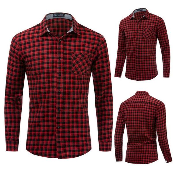 men's t-shirts casual button long-sleeved shirt plaid summer autumn with pockets, White;black
men's t-shirts casual button long-sleeved shirt plaid summer autumn with pockets, White;black