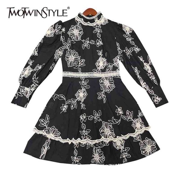 embroidery print dress for women stand collar long sleeve high waist spring dresses female clothing fashion 210520, Black;gray
embroidery print dress for women stand collar long sleeve high waist spring dresses female clothing fashion 210520, Black;gray