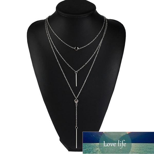 gold color necklace pendant sweater chain multi-layer necklace for women necklaces & pendants jewelry collier femme  factory price expert de, Silver
gold color necklace pendant sweater chain multi-layer necklace for women necklaces & pendants jewelry collier femme  factory price expert de, Silver
