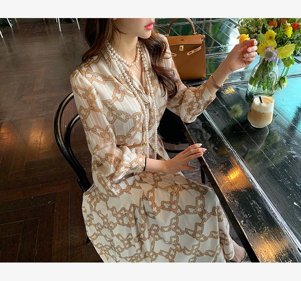 dresses arrival summer women print long sleeve maxi fashion female bow party es elegant ol midi with belt, Black;gray
dresses arrival summer women print long sleeve maxi fashion female bow party es elegant ol midi with belt, Black;gray