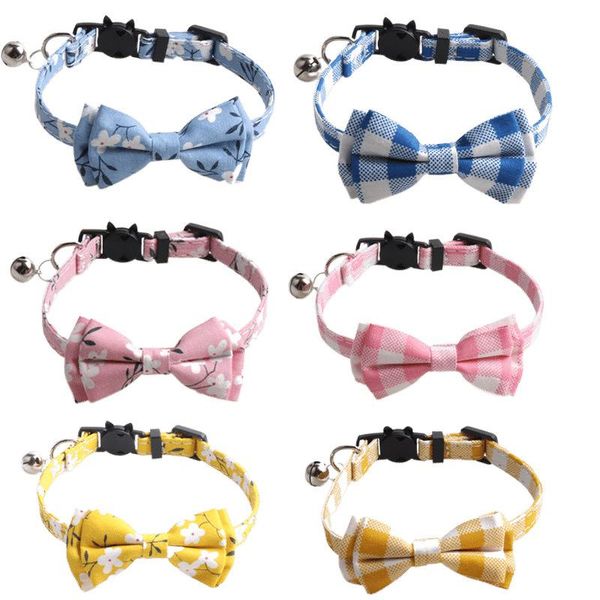 cat collars & leads flower plaid designer bow adjustable safety buckle tie collar for gato with bell bowtie dog accessories pet
cat collars & leads flower plaid designer bow adjustable safety buckle tie collar for gato with bell bowtie dog accessories pet