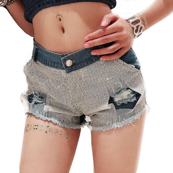 women's denim shorts female sequin club 2021 spring summer high waist jeans cotton short pantalon femme holes blue, White;black
women's denim shorts female sequin club 2021 spring summer high waist jeans cotton short pantalon femme holes blue, White;black