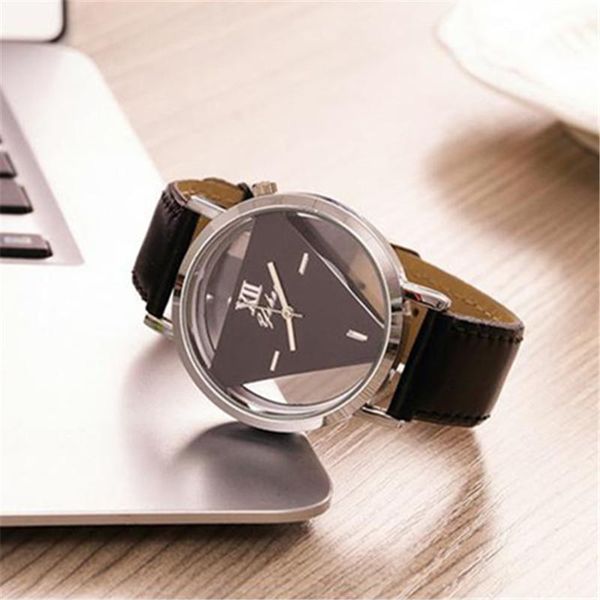 wristwatches melhor venda de moda invertida triângulo oco aço inoxidável polarizada fivela couro ajustável relógio quartzo, Slivery;brown
wristwatches melhor venda de moda invertida triângulo oco aço inoxidável polarizada fivela couro ajustável relógio quartzo, Slivery;brown