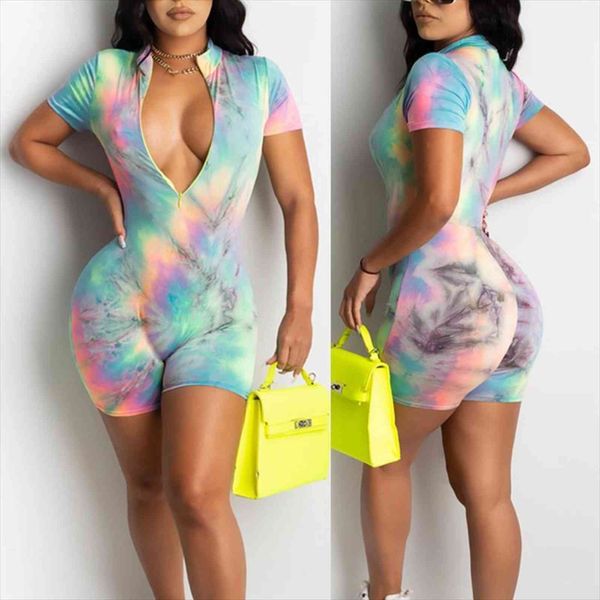 tie dyeing print deep womens jumpsuits v neck front zipper women bodysuit shorts romper leotard sleeveless, Black;white
tie dyeing print deep womens jumpsuits v neck front zipper women bodysuit shorts romper leotard sleeveless, Black;white