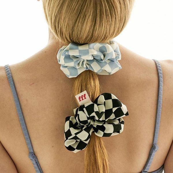 hair accessories 2021 trend jewelry korean fresh checkerboard black and white ins wind wild large intestine ring, Slivery;white
hair accessories 2021 trend jewelry korean fresh checkerboard black and white ins wind wild large intestine ring, Slivery;white
