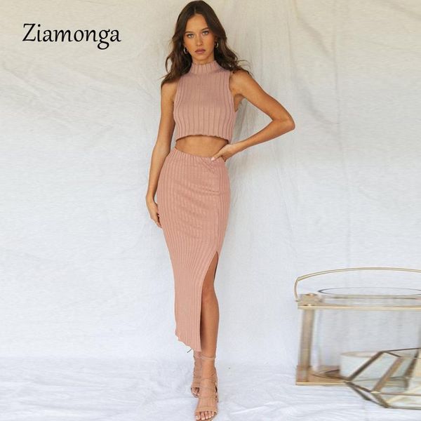 two piece dress ziamonga ribbed set knitted 2 women spring crop and skirt sets womens outfit autumn club wear, White
two piece dress ziamonga ribbed set knitted 2 women spring crop and skirt sets womens outfit autumn club wear, White