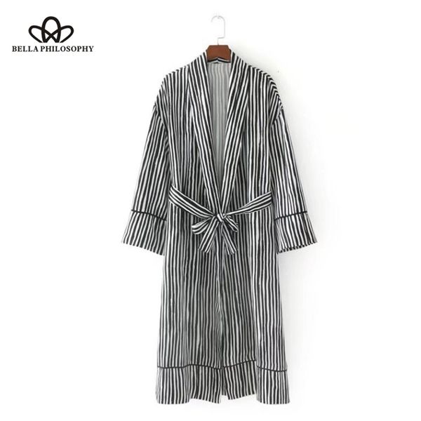 autumn winter long blouse women stripe sashes kimono female casual loose clothing 210519, White
autumn winter long blouse women stripe sashes kimono female casual loose clothing 210519, White