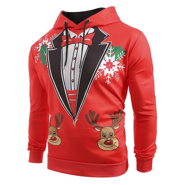 christmas fawn hoodie visual impact party punk gothic round neck sweater hoodie, Black
christmas fawn hoodie visual impact party punk gothic round neck sweater hoodie, Black