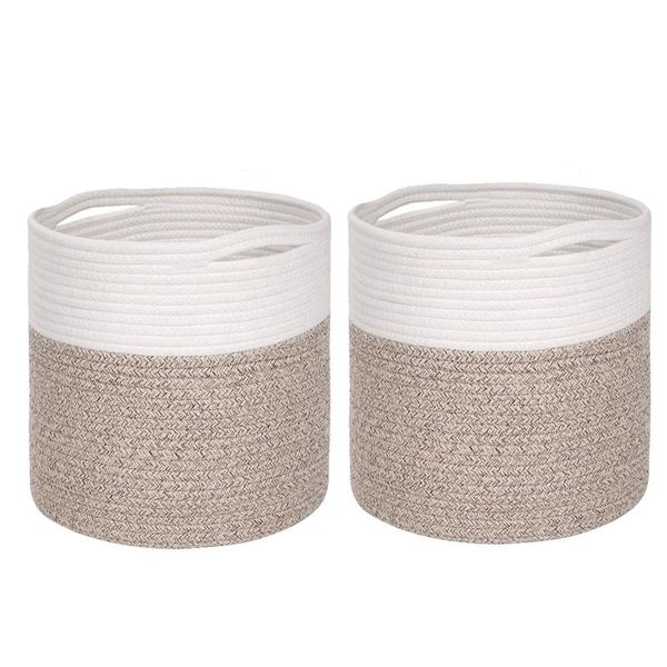 other garden supplies 2pcs cotton rope plant baskets,woven storage basket planter and flower pot,modern farmhouse home decor,11.8x11.8inch
other garden supplies 2pcs cotton rope plant baskets,woven storage basket planter and flower pot,modern farmhouse home decor,11.8x11.8inch