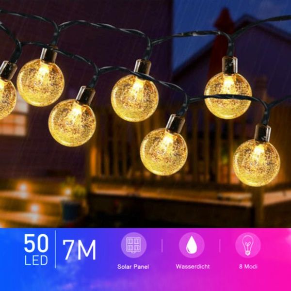 solar lamps 7m lamp string light 50led fairy lights balls warm white indoor outdoor garden party decoration
solar lamps 7m lamp string light 50led fairy lights balls warm white indoor outdoor garden party decoration