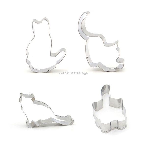 cake tools 4pcs cat shaped stainless steel biscuit pastry cookie cutter decor baking fondant diy mold
cake tools 4pcs cat shaped stainless steel biscuit pastry cookie cutter decor baking fondant diy mold