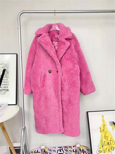 women's wool & blends 2021 autumn and winter woolen coat teddy bear long solid color warm, Black
women's wool & blends 2021 autumn and winter woolen coat teddy bear long solid color warm, Black
