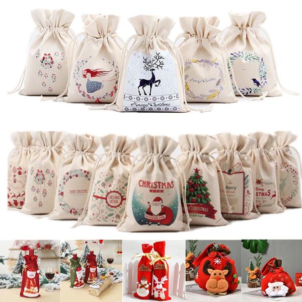 christmas decorations candy gift bag xmas santa claus canvas drawstring decor sack for home year vintage stockings tableware
christmas decorations candy gift bag xmas santa claus canvas drawstring decor sack for home year vintage stockings tableware