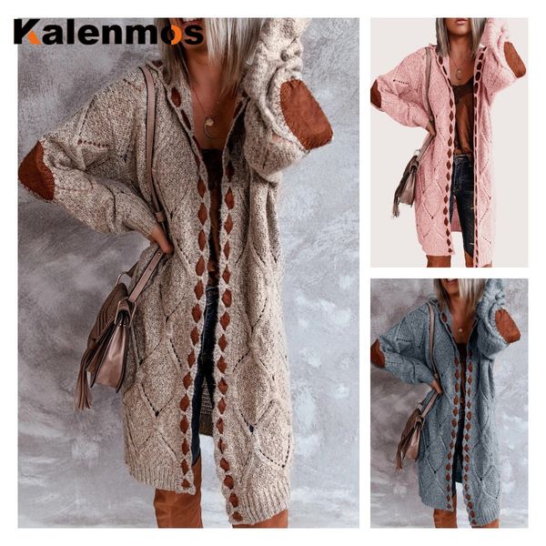 kalenmos 2021 spring new woman sweaters stitching hooded patch knitted long-sleeved multicolor all-match cardigan sweater women, Red
kalenmos 2021 spring new woman sweaters stitching hooded patch knitted long-sleeved multicolor all-match cardigan sweater women, Red
