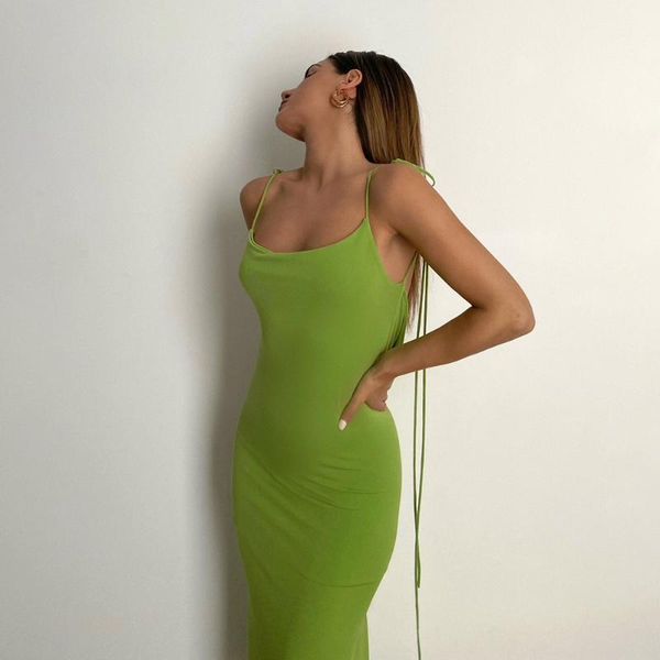 casual dresses elegant spaghetti strap backless draped maxi dress for women sleeveless night club party long 2021 summer, Black;gray
casual dresses elegant spaghetti strap backless draped maxi dress for women sleeveless night club party long 2021 summer, Black;gray