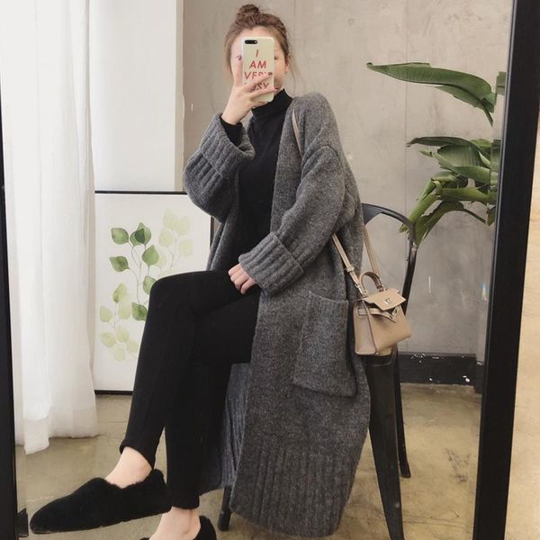 women's sweaters cmaz 2021 autumn winte sweater women knitted pullover korean style cardigan soft warm pull thick outwear, White;black
women's sweaters cmaz 2021 autumn winte sweater women knitted pullover korean style cardigan soft warm pull thick outwear, White;black