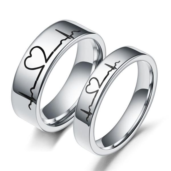 wedding rings ecg pattern fashion paired couple lovers ring stainless steel finger for men women engagement jewelry gift, Slivery;golden
wedding rings ecg pattern fashion paired couple lovers ring stainless steel finger for men women engagement jewelry gift, Slivery;golden