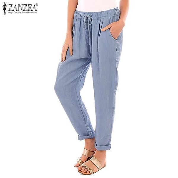 women's pants & capris zanzea casual elastic waist pencil trousers ladies solid loose pockets cotton bottoms streetwear pantalones, Black;white
women's pants & capris zanzea casual elastic waist pencil trousers ladies solid loose pockets cotton bottoms streetwear pantalones, Black;white