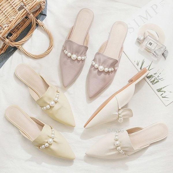 slippers loafers women mules 2021 fashion pu leather pointed toe pearl flat heels style purple summer outdoor shoes, Black
slippers loafers women mules 2021 fashion pu leather pointed toe pearl flat heels style purple summer outdoor shoes, Black