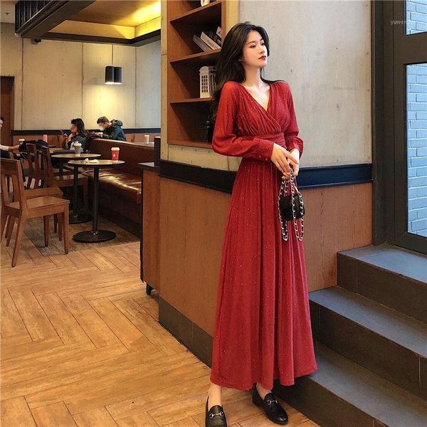 casual dresses women 2021 spring autumn korean a-line dress female long sleeve draped ladies solid color v-neck p194, Black;gray
casual dresses women 2021 spring autumn korean a-line dress female long sleeve draped ladies solid color v-neck p194, Black;gray
