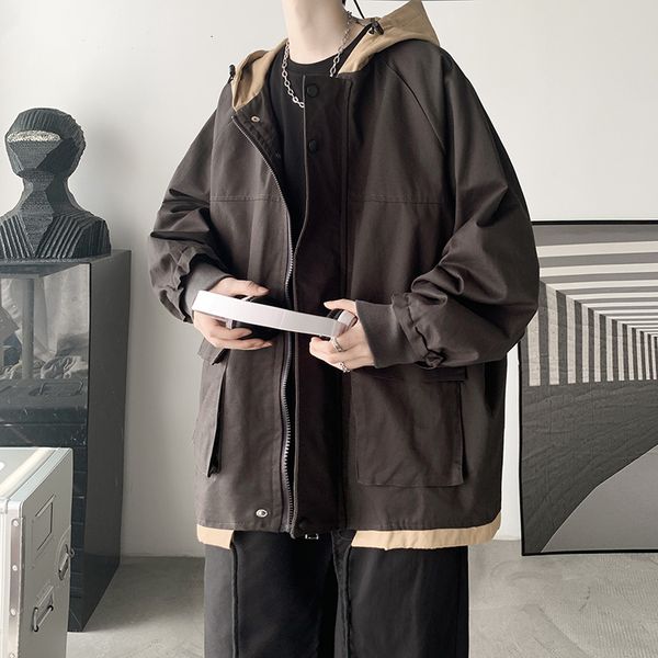 men's jackets autumn with hood harajuku men's jackets printed letter bommer pocket of large size streetwear clothing glyh, Black;brown
men's jackets autumn with hood harajuku men's jackets printed letter bommer pocket of large size streetwear clothing glyh, Black;brown