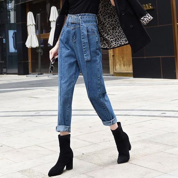 women's jeans woman plus size high waist boyfriend for women vintage korean style ladies harem pants denim 2021 vaqueros mujer, Blue
women's jeans woman plus size high waist boyfriend for women vintage korean style ladies harem pants denim 2021 vaqueros mujer, Blue