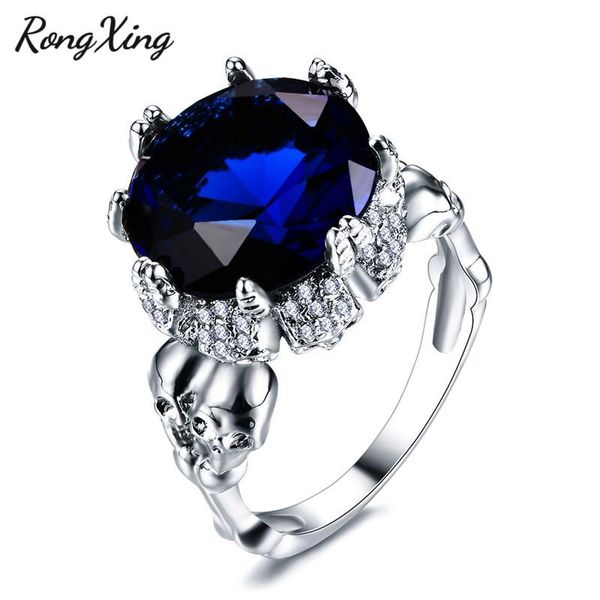 wedding rings rongxing luxury round cut skull for men women big stone silver color blue zircon birthstone ring gift rw1872, Slivery;golden
wedding rings rongxing luxury round cut skull for men women big stone silver color blue zircon birthstone ring gift rw1872, Slivery;golden