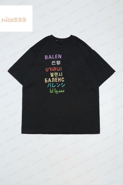 21ss spring/summer seven languages paris t-shirt pure cotton round neck breathable short sleeve loose korean style men and women couples tre, White;black
21ss spring/summer seven languages paris t-shirt pure cotton round neck breathable short sleeve loose korean style men and women couples tre, White;black