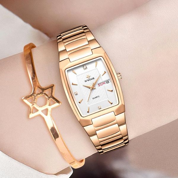 fashion watches for women's square steel ladies bracelet female quartz waterproof clock wristwatches, Slivery;brown
fashion watches for women's square steel ladies bracelet female quartz waterproof clock wristwatches, Slivery;brown