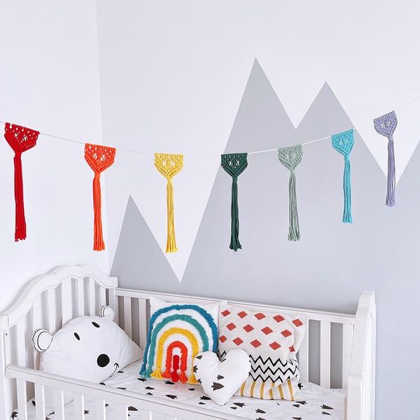 decorative objects & figurines macrame tapestry wall boho decor art tassels chic dorm home decoration multicolor household 
decorative objects & figurines macrame tapestry wall boho decor art tassels chic dorm home decoration multicolor household