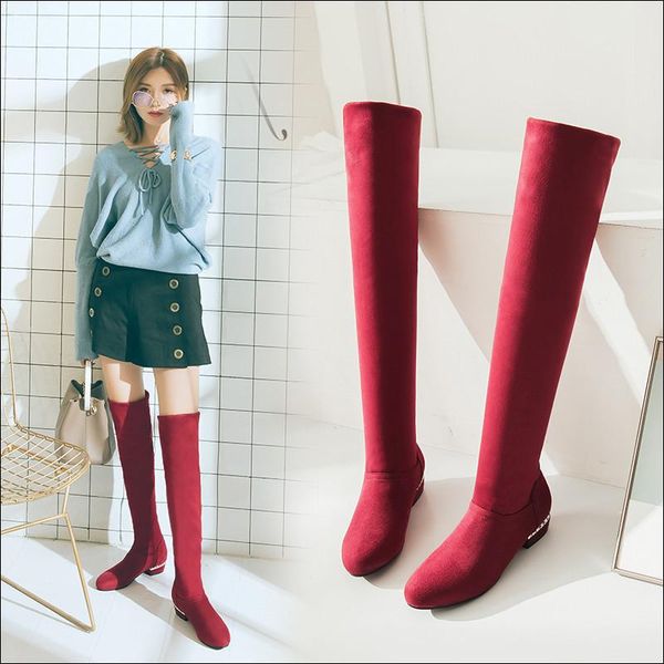 boots ymechic 2021 fashion autumn elasticity stocking knee high low chunky heels red black long ridding female shoes
boots ymechic 2021 fashion autumn elasticity stocking knee high low chunky heels red black long ridding female shoes