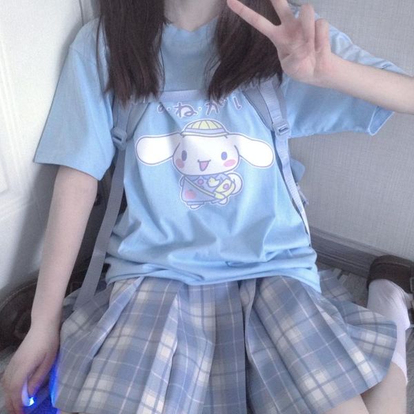 women's t-shirt 2021 kawaii y2k lolita girls tee cartoon cute print short-sleeved summer student loose harajuku gothic women shirts, White
women's t-shirt 2021 kawaii y2k lolita girls tee cartoon cute print short-sleeved summer student loose harajuku gothic women shirts, White