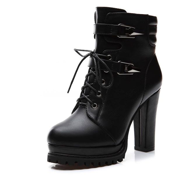 platform high heel boots women ankle for heels motorcycle shoes bota feminina, Black
platform high heel boots women ankle for heels motorcycle shoes bota feminina, Black