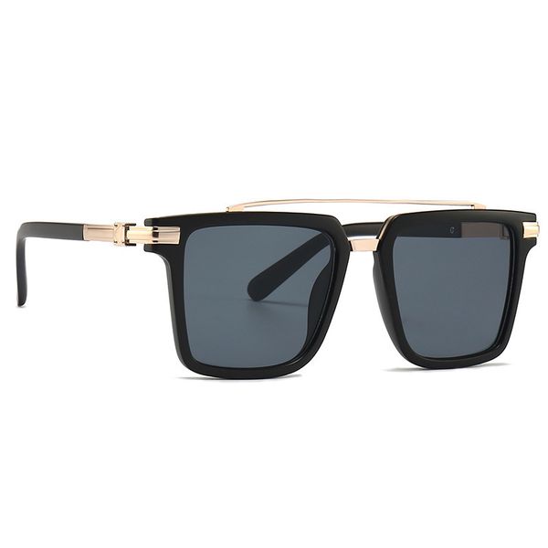 2021 new fashion men's and women's large frame square double beam sunglass modern trend sunglass, White;black
2021 new fashion men's and women's large frame square double beam sunglass modern trend sunglass, White;black