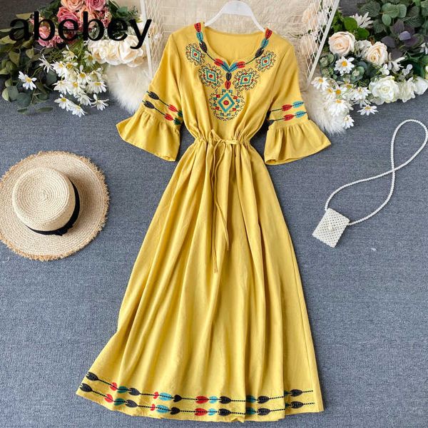 bodycon women floral maxi dress bohemian hand embroidery dress vintage long cotton print beach sundress women summer clothes 210715, Black;gray
bodycon women floral maxi dress bohemian hand embroidery dress vintage long cotton print beach sundress women summer clothes 210715, Black;gray