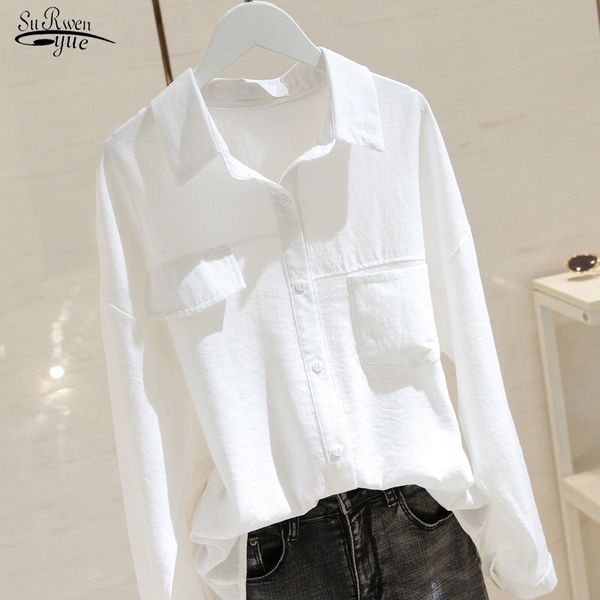 korean style long-sleeve shirts women cotton casual white blouse for solid vintage cardigan clothes 8892 50 210508
korean style long-sleeve shirts women cotton casual white blouse for solid vintage cardigan clothes 8892 50 210508
