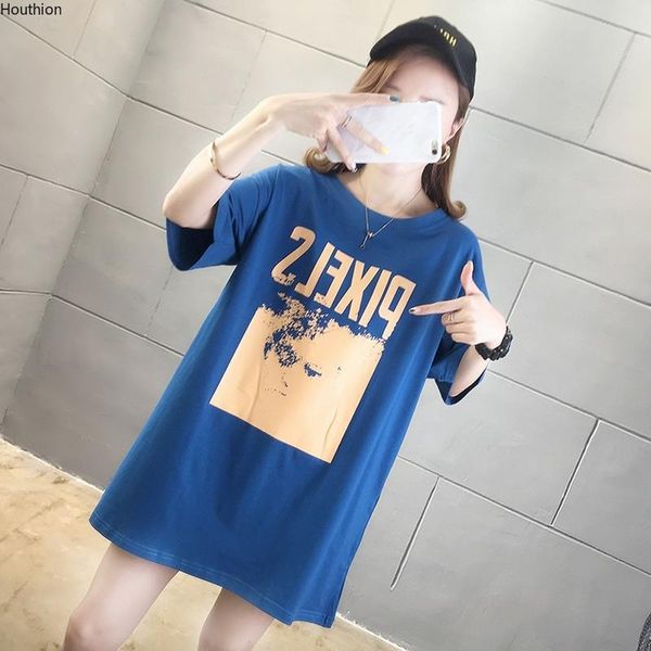 women's t-shirt houthion short sleeve casual letter print fashion temperament summer loose all-match o-neck tees, White
women's t-shirt houthion short sleeve casual letter print fashion temperament summer loose all-match o-neck tees, White