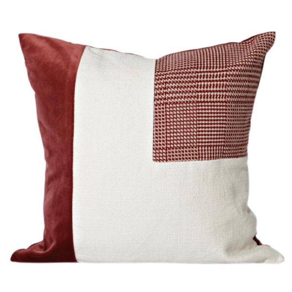 cushion/decorative pillow dunxdeco red velvet patchwork cushion cover couch decorative case art home modern simple geometric warm sofa bed c
cushion/decorative pillow dunxdeco red velvet patchwork cushion cover couch decorative case art home modern simple geometric warm sofa bed c