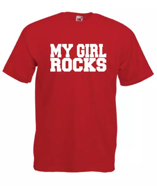 my girl rocks girlfriend | mens women funny t-shirt birthday christmas gift, White;black
my girl rocks girlfriend | mens women funny t-shirt birthday christmas gift, White;black