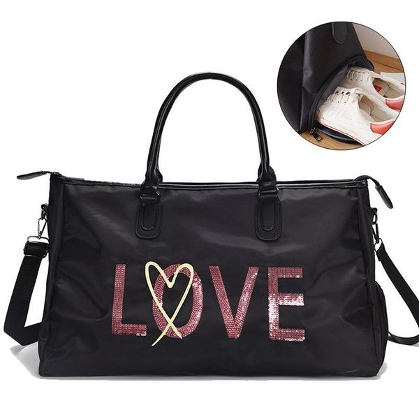 duffel bags waterproof nylon travel bag gym luggage lady sequins letter printing shoes women's fitness pack sporttas b242
duffel bags waterproof nylon travel bag gym luggage lady sequins letter printing shoes women's fitness pack sporttas b242