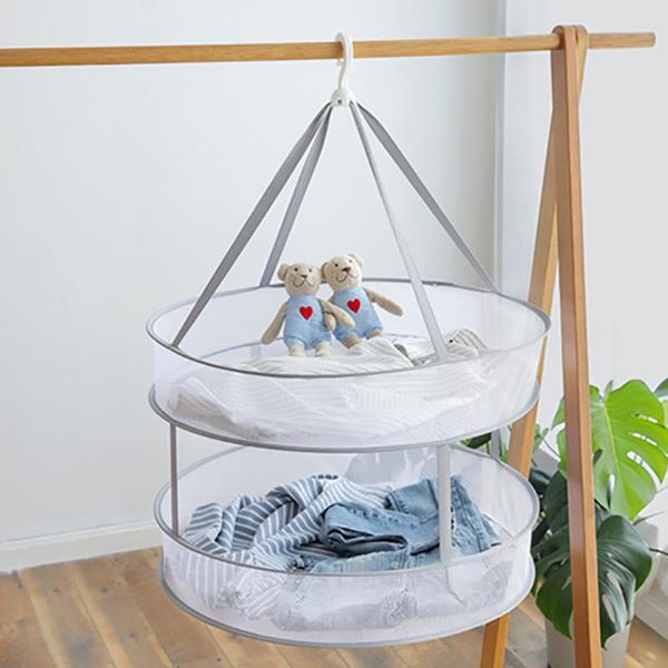 1pcs double-layer clothes drying net collapsible windproof basket breathable socks underwear rack organizer hangers & racks
1pcs double-layer clothes drying net collapsible windproof basket breathable socks underwear rack organizer hangers & racks
