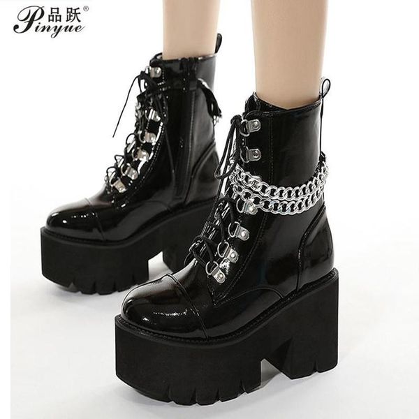 boots heel motorcycle black ankle for women punk cosplay fashion goth platform autumn femmes bottes
boots heel motorcycle black ankle for women punk cosplay fashion goth platform autumn femmes bottes