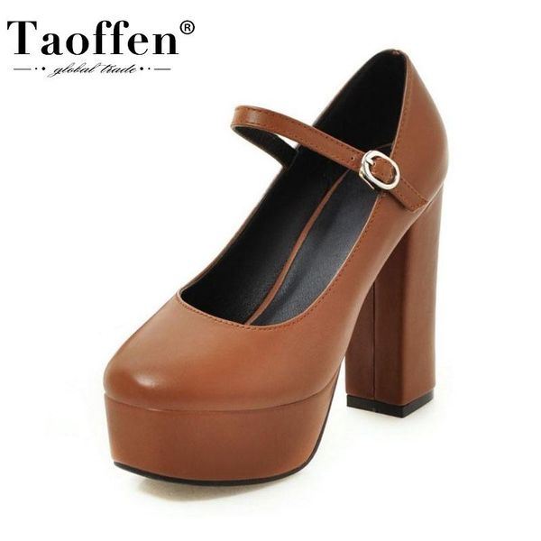 dress shoes taoffen women pumps platform spring square toe brand office ladies buckle party female footwear size 34-39, Black
dress shoes taoffen women pumps platform spring square toe brand office ladies buckle party female footwear size 34-39, Black