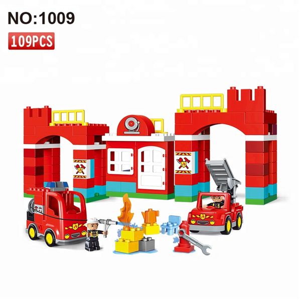 109pcs Diy Big Size Building Blocks City Fire Brigade Station Bricks Toys For Children Gifts Kids Birthday Big Size
109pcs Diy Big Size Building Blocks City Fire Brigade Station Bricks Toys For Children Gifts Kids Birthday Big Size