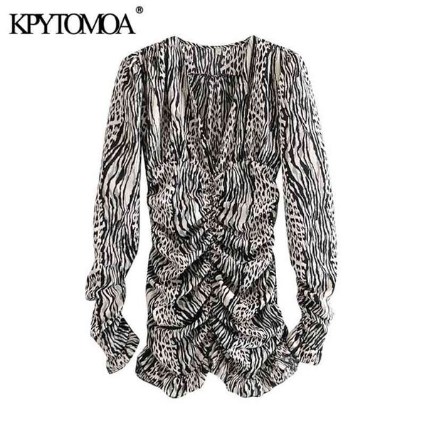 women fashion zebra print pleated mini dress long sleeve side zipper female dresses vestidos mujer 210420, White
women fashion zebra print pleated mini dress long sleeve side zipper female dresses vestidos mujer 210420, White