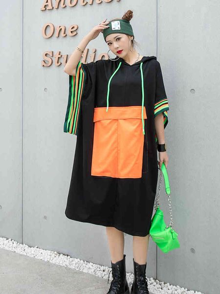 dresses european station 2021 plus size royal sister light mature style dress summer fat mm belly cover hooded mid-length skirt, Black;gray
dresses european station 2021 plus size royal sister light mature style dress summer fat mm belly cover hooded mid-length skirt, Black;gray