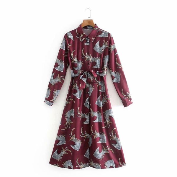 fashion spring women long sleeve dresses turn down collar a line midi shirt elegant party nx9931 210525, Black;gray
fashion spring women long sleeve dresses turn down collar a line midi shirt elegant party nx9931 210525, Black;gray