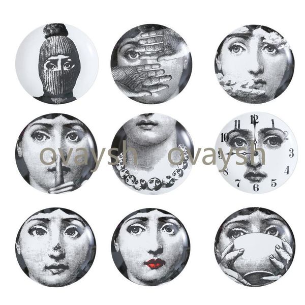 retro home wall decoration hanging round ceramics printed portrait plates durable coffee shop home wall decor 8 inch plates
retro home wall decoration hanging round ceramics printed portrait plates durable coffee shop home wall decor 8 inch plates