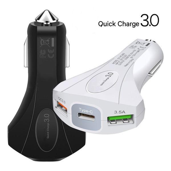 3 usb port 7a 35w type c hammer safety qc3.0 fast charging car chargers for samsung pc mp3 android phone
3 usb port 7a 35w type c hammer safety qc3.0 fast charging car chargers for samsung pc mp3 android phone